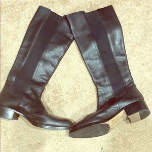 Louise et cie Black leather knee length boots